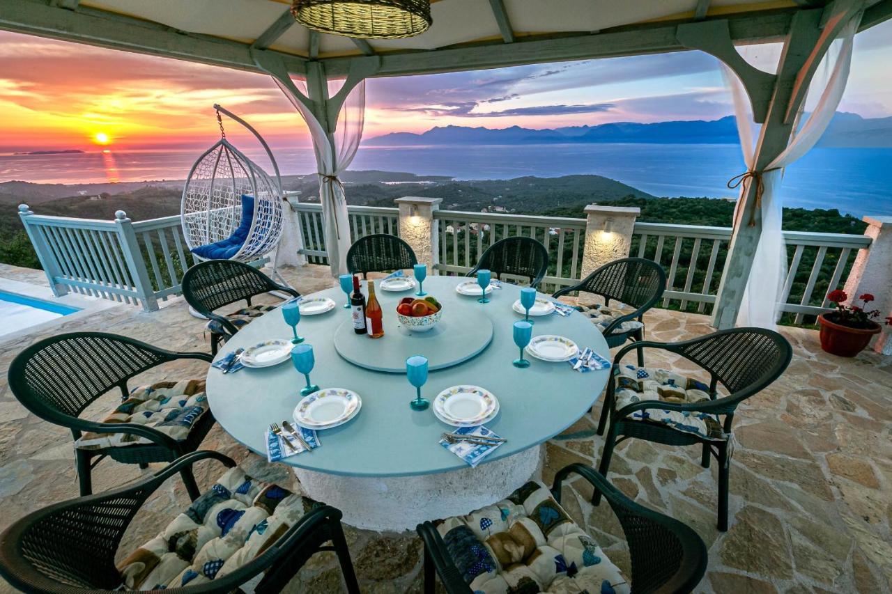Villa Orizontas Corfu, Private Villa With Breathtaking Views Loutses Exterior photo