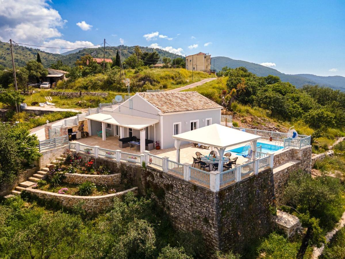Villa Orizontas Corfu, Private Villa With Breathtaking Views Loutses Exterior photo
