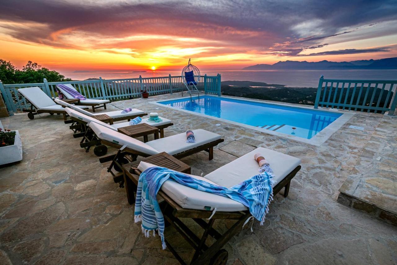 Villa Orizontas Corfu, Private Villa With Breathtaking Views Loutses Exterior photo