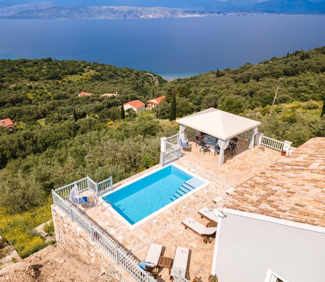 Villa Orizontas Corfu, Private Villa With Breathtaking Views Loutses Exterior photo
