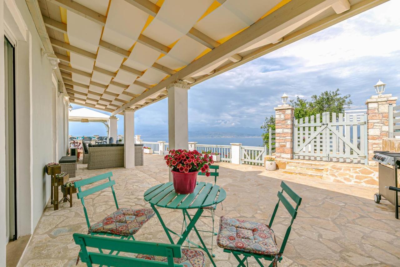Villa Orizontas Corfu, Private Villa With Breathtaking Views Loutses Exterior photo