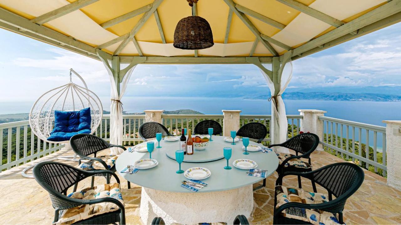 Villa Orizontas Corfu, Private Villa With Breathtaking Views Loutses Exterior photo