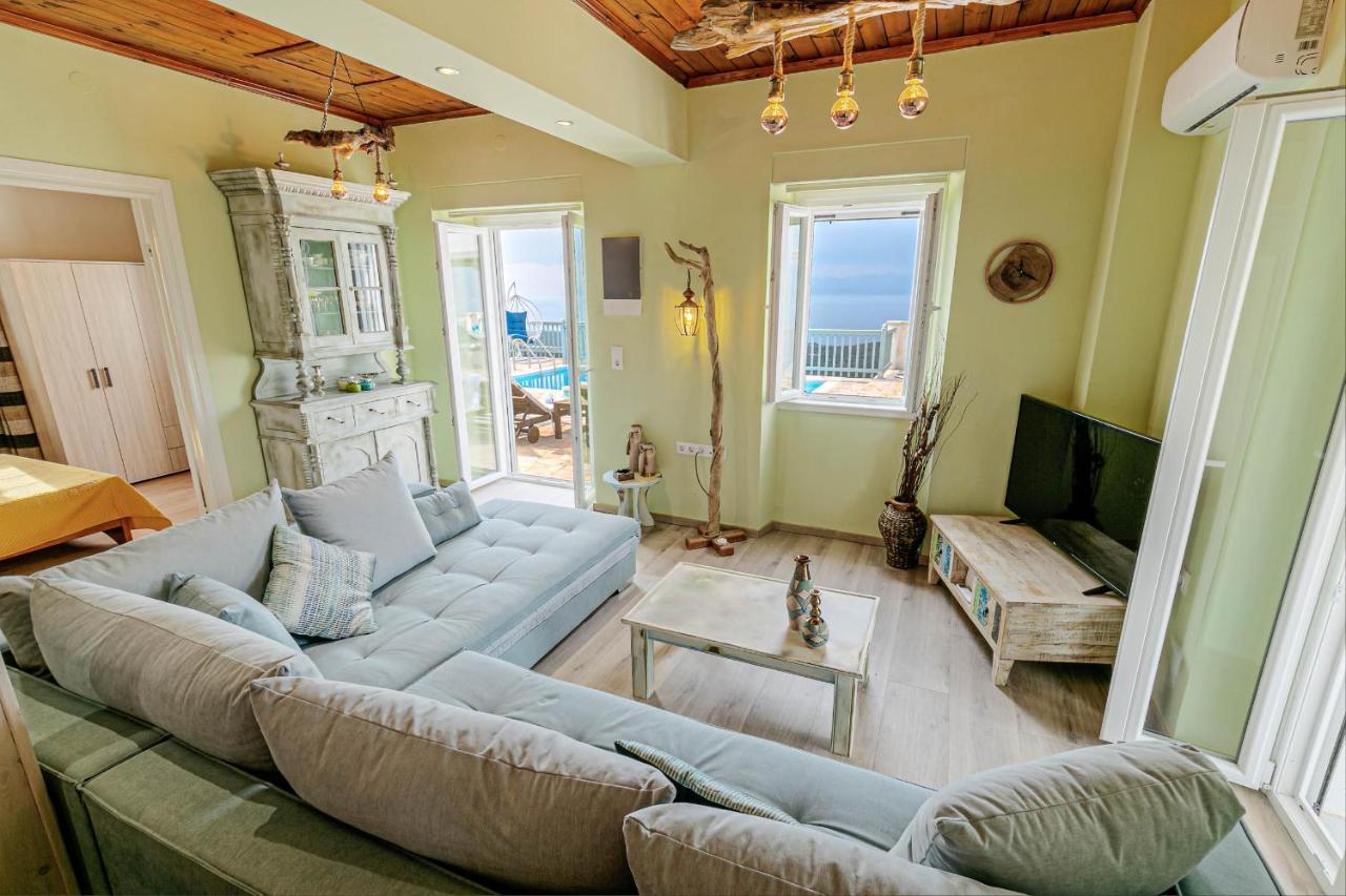 Villa Orizontas Corfu, Private Villa With Breathtaking Views Loutses Exterior photo