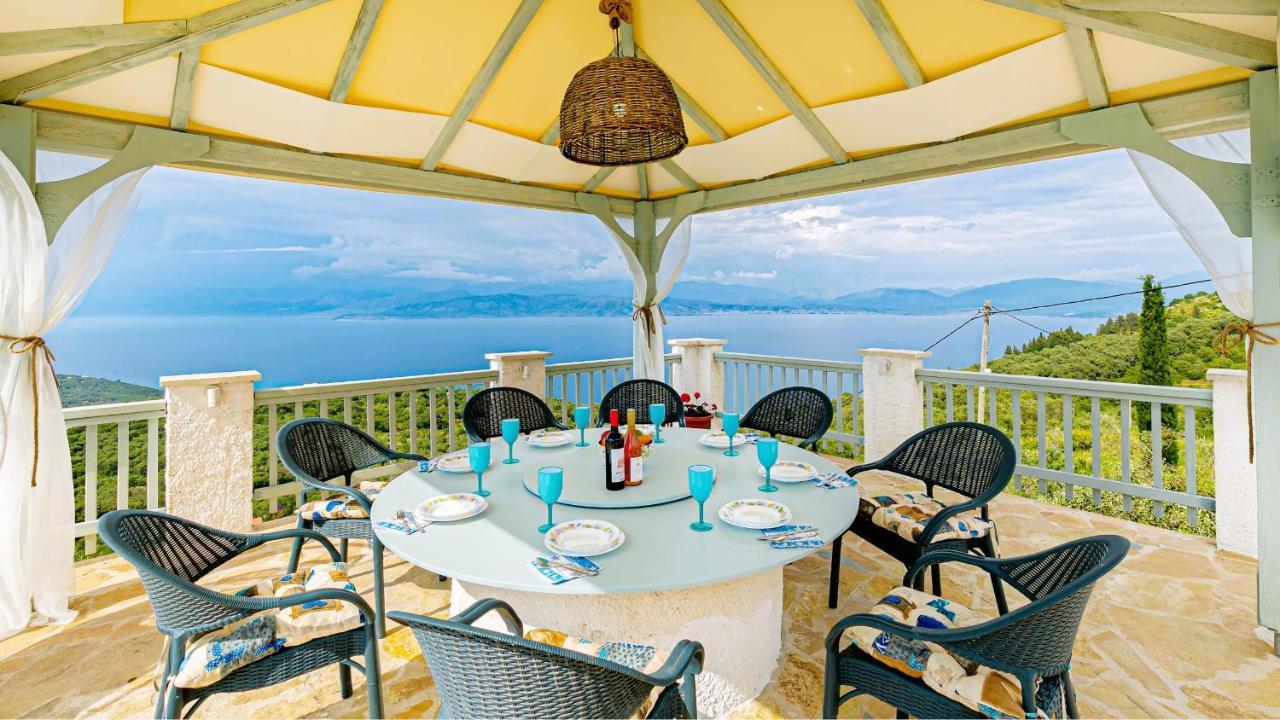 Villa Orizontas Corfu, Private Villa With Breathtaking Views Loutses Exterior photo