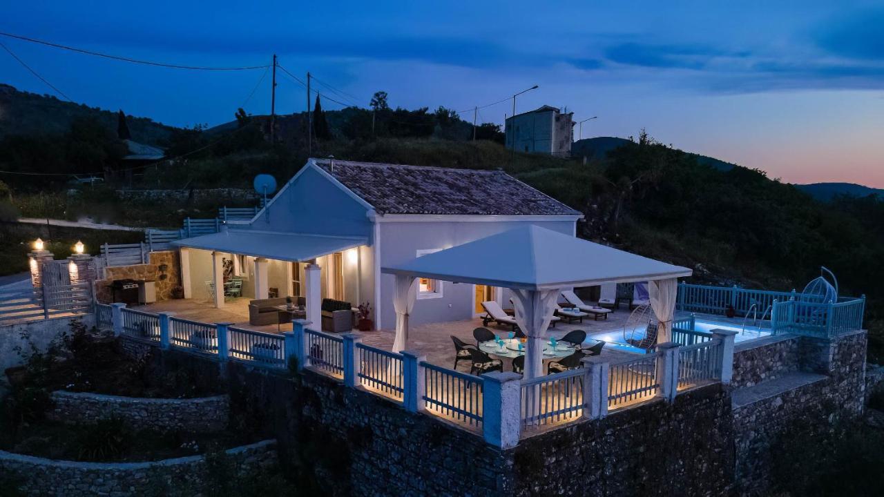 Villa Orizontas Corfu, Private Villa With Breathtaking Views Loutses Exterior photo